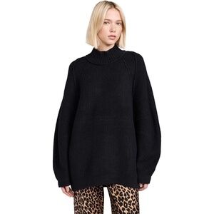 Free People Sunbeam Black Sweater L